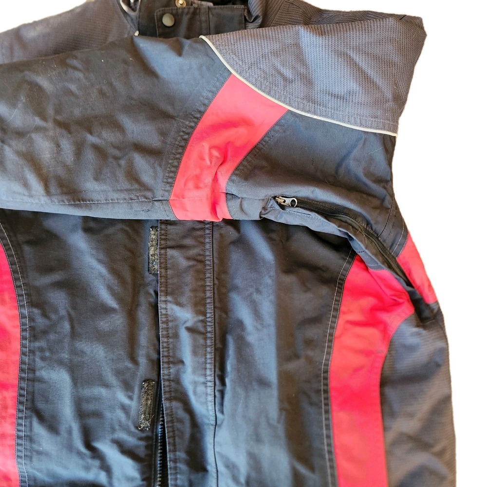 LL Bean Kids Winter Ski Snow Jacket Black Red Insulated Kids L 14-16 Outdoors - Picture 12 of 16